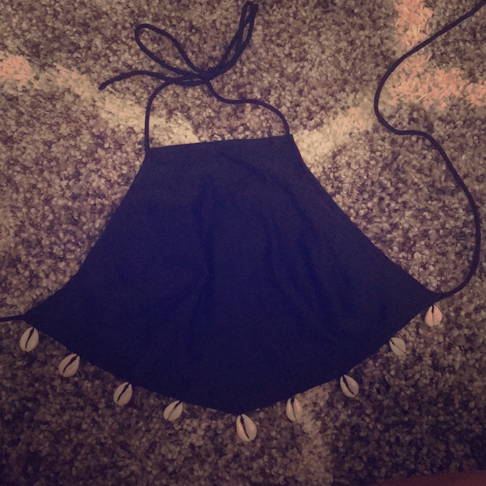 Black Swim Top